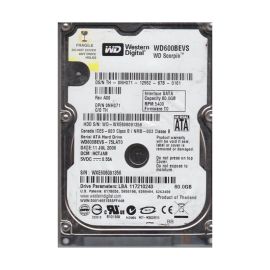 Western Digital WD600BEVS-75LAT0 Scorpio Blue 60GB SATA 1.5Gb/s Laptop Hard Drive