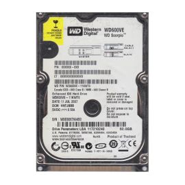 Western Digital WD600VE-11KWT0 Scorpio 60GB EIDE Laptop Hard Drive