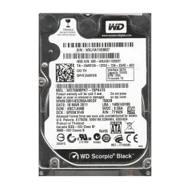 Western Digital WD7500BPKT-75PK4T0 Scorpio Black 750GB SATA 3Gb/s Desktop Hard Drive