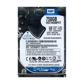 Western Digital WD7500BPVT-22A1YT0 Scorpio Blue 750GB SATA 3Gb/s Laptop Hard Drive