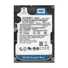 Western Digital WD7500BPVT-24HXZT1 Scorpio Blue 750GB SATA 3Gb/s Laptop Hard Drive
