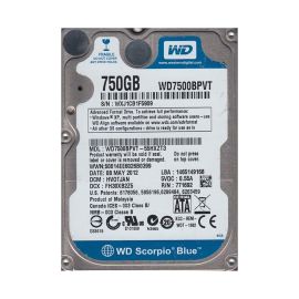Western Digital WD7500BPVT-55HXZT3 Scorpio Blue 750GB SATA 3Gb/s Laptop Hard Drive
