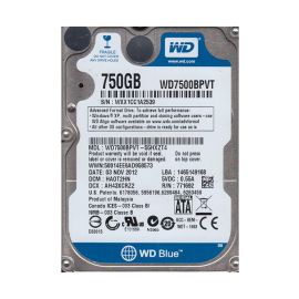 Western Digital WD7500BPVT-55HXZT4 Scorpio Blue 750GB SATA 3Gb/s Laptop Hard Drive
