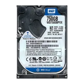 Western Digital WD7500BPVX Blue 750GB SATA 6Gb/s Desktop Hard Drive
