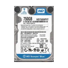 Western Digital WD7500KPVT-00HT5T0 Scorpio Blue 750GB SATA 3Gb/s Desktop Hard Drive