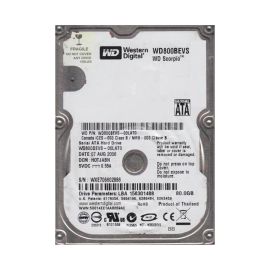 Western Digital WD800BEVS-00LAT0 Scorpio Blue 80GB SATA 1.5Gb/s Laptop Hard Drive