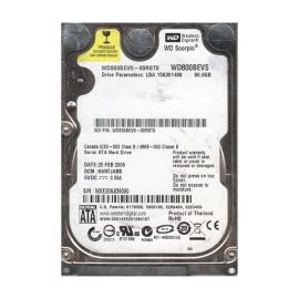 Western Digital WD800BEVS-00RST0 Scorpio Blue 80GB SATA 1.5Gb/s Laptop Hard Drive