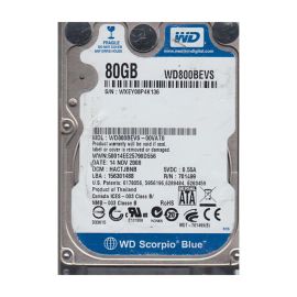 Western Digital WD800BEVS-00VAT0 Scorpio Blue 80GB SATA 1.5Gb/s Laptop Hard Drive