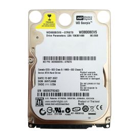 Western Digital WD800BEVS-07RST0 Scorpio Blue 80GB SATA 1.5Gb/s Laptop Hard Drive