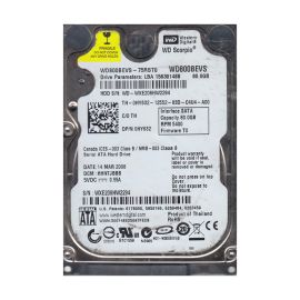Western Digital WD800BEVS-75RST0 Scorpio Blue 80GB SATA 1.5Gb/s Laptop Hard Drive