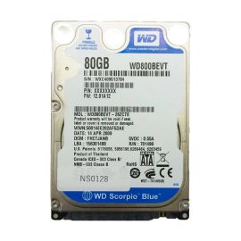 Western Digital WD800BEVT-26ZCT0 Scorpio Blue 80GB SATA 3Gb/s Laptop Hard Drive