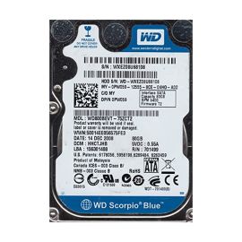 Western Digital WD800BEVT-75ZCT2 Scorpio Blue 80GB SATA 3Gb/s Laptop Hard Drive