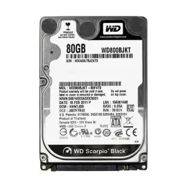 Western Digital WD800BJKT-00F4T0 Scorpio Black 80GB SATA 3Gb/s Desktop Hard Drive