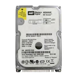 Western Digital WD800UE Scorpio 80GB IDE Desktop Hard Drive