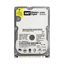 WD800VE Western Digital 80GB ATA-100 2.5-inch Laptop Hard Drive